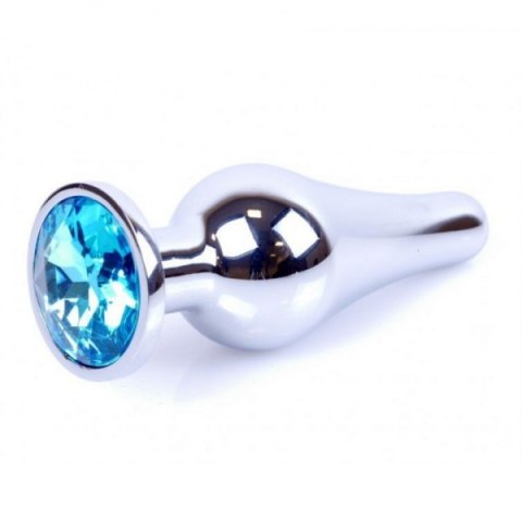 Plug-Jewellery Silver BUTT PLUG- Light Blue B - Series HeavyFun