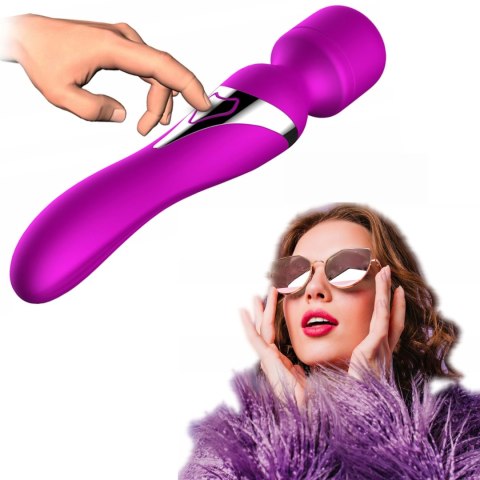 Stymulator-Silicone Dual Massager USB 7+7 Function Purple B - Series Fox