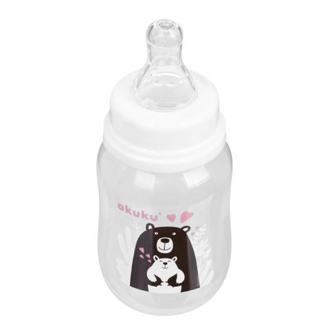 A0004 BUTELKA 125ML MISIO BIAŁO-CZARNY