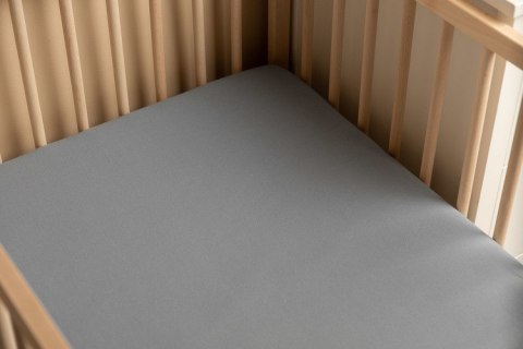 PRZEŚCIERADŁO JERSEY DELUXE SZARY 120x60