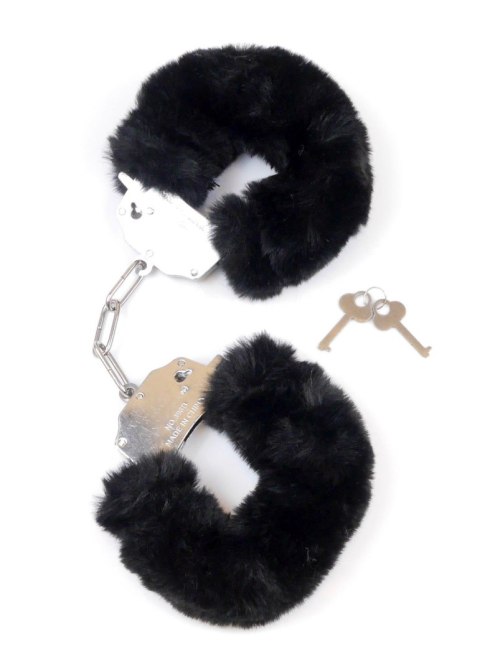Kajdanki Fetish B - Series- Furry Cuffs Black Fetish B - Series