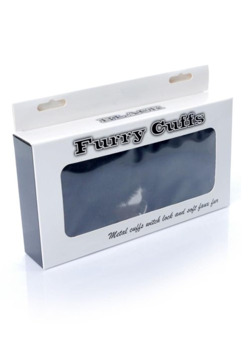 Kajdanki Fetish B - Series- Furry Cuffs Black Fetish B - Series
