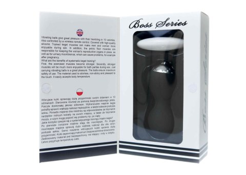 Kulki-Vibrating Silicone Kegel Balls USB 10 Function / Remote control -Black B - Series Magic