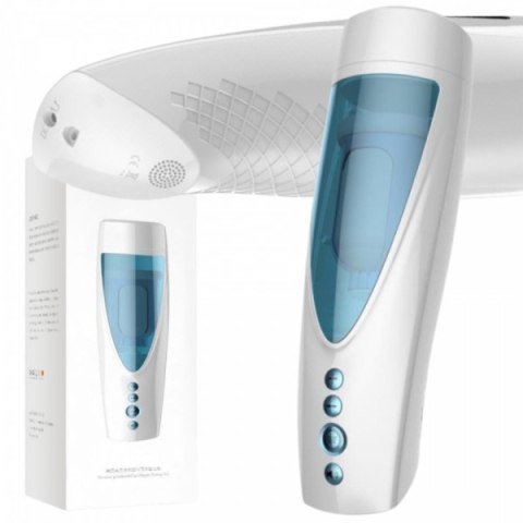 Masturbator-Vibrating, Rotating and Flashing Masturbation USB 10+10 Function / Talk Mode B - Series Fox