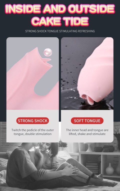 Wibrator-Silicone Vibrator USB 7 Function and Thrusting Function / Heating, purple B - Series Fox