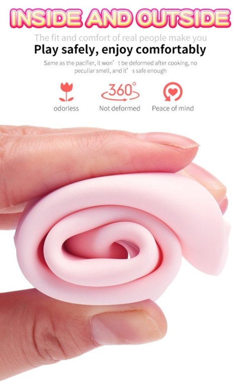 Wibrator-Silicone Vibrator USB 7 Function and Thrusting Function / Heating, purple B - Series Fox