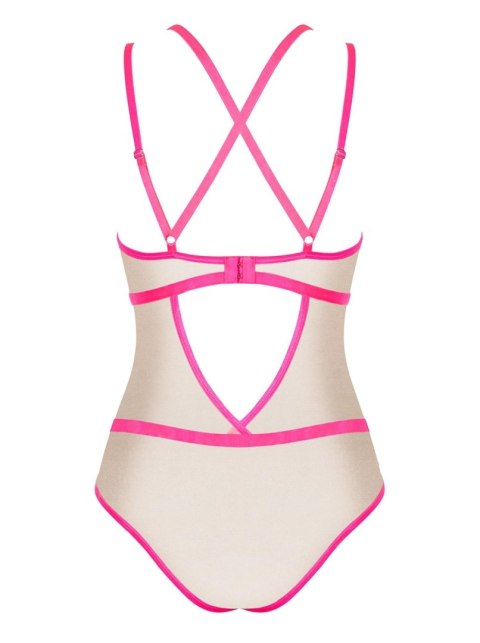 Bielizna-Nudelia body różowe S/M Obsessive