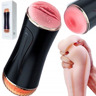 Masturbator-Vibrating Masturbation Cup USB 7 function + Interactive Function / Double Ends B - Series Fox