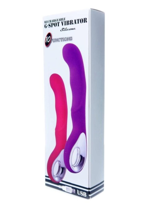 Vibrator G-spot 10 functions USB Purple B - Series Magic