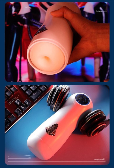 PleasureCup 8 Vibes + Power Suction + Interactive Voice B - Series Cute