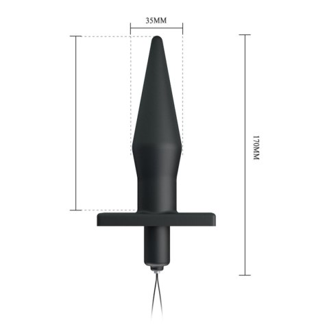 BAILE - BUTT PLUG, 20 vibration functions Wireless remote control BAILE