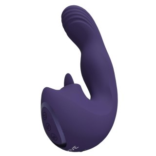 VIVE - Yumi - Rechargeable Triple Motor - G-Spot Finger Motion Vibrator and Flickering Tongue Stimul Vive