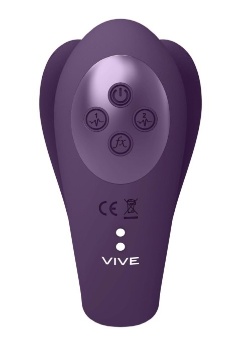 Yoko - Triple Action Vibrator Dual Prongs with Clitoral Pulse Wave Vive