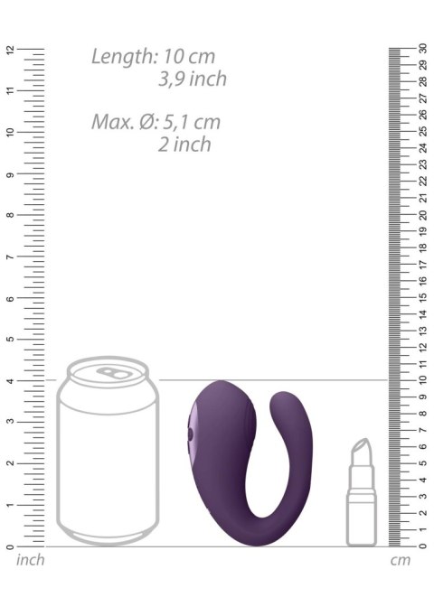 Yoko - Triple Action Vibrator Dual Prongs with Clitoral Pulse Wave Vive