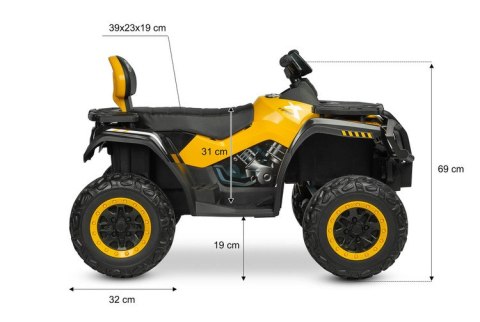 POJAZD NA AKUMULATOR RUSH YELLOW