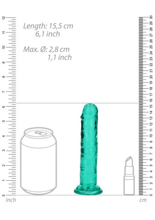 Straight Realistic Dildo with Suction Cup - 6'' / 14,5 RealRock