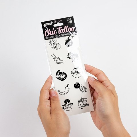 SET of 10 TEMPORARY TATTOOS - SPICY COLLECTION Secret Play