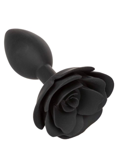 Large Rose Anal Plug Black CalExotics