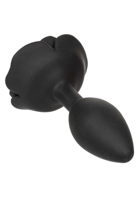 Large Rose Anal Plug Black CalExotics