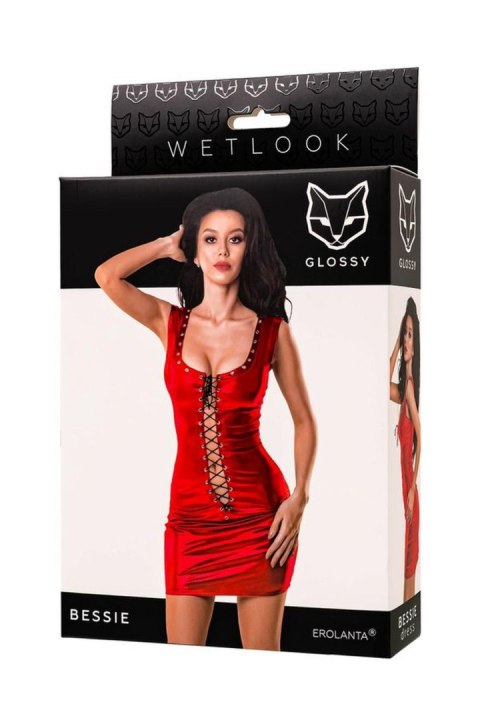 Glossy Bessie dress - red M Glossy