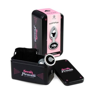 BLACK JEWELLED METAL BUTT PLUG S Secret Play