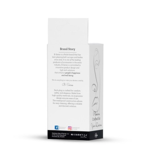 Plug-Jewellery Silver PLUG- Clear S B - Series HeavyFun