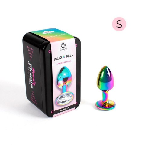 RAINBOW METAL BUTT PLUG S Secret Play