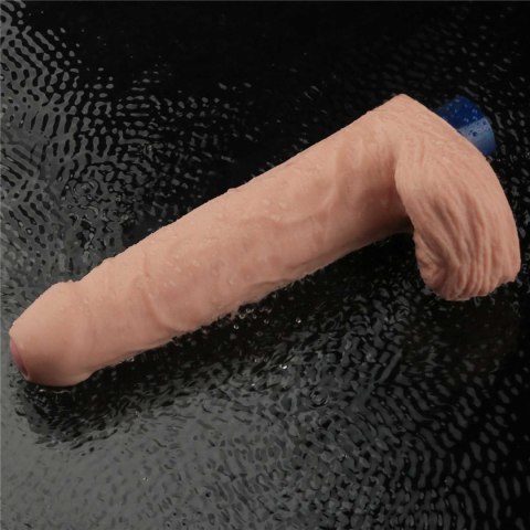9" REAL SOFTEE Rechargeable TPE Vibrating Dildo(Flesh) Lovetoy