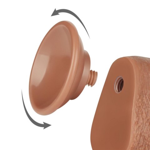 9'' Sliding Skin Dual Layer Dong Brown Lovetoy