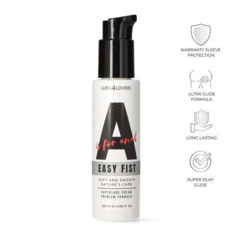 A is for Easy Fist - Creamy Anal Lubricant 120 ml Lube4lovers