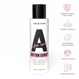 Anal Lubricant A Is for Cotton Candy 120 ml Lube4lovers