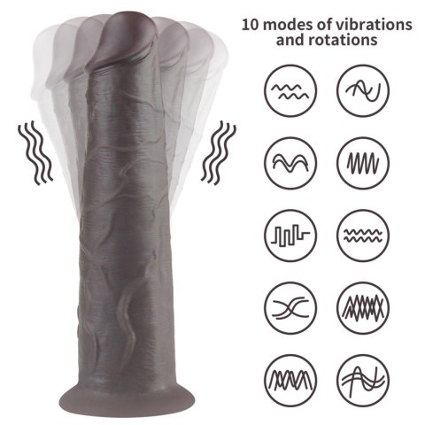 8.0'' Dual Layered Platinum Silicone Rotator Lovetoy