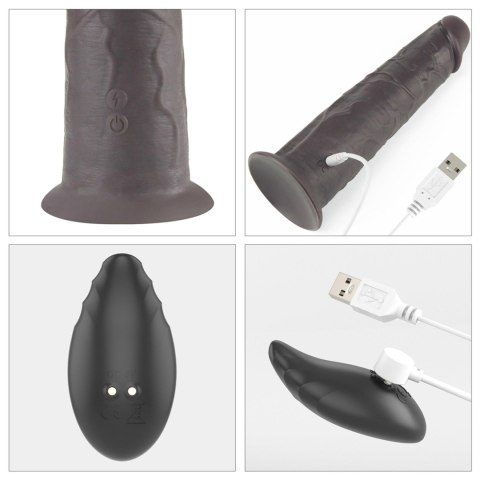8.0'' Dual Layered Platinum Silicone Rotator Lovetoy