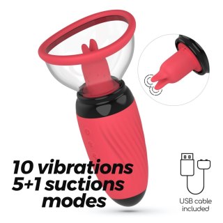 CRUSHIOUS SCARLET VULVA PUMP RECHARGEABLE STIMULATOR Crushious