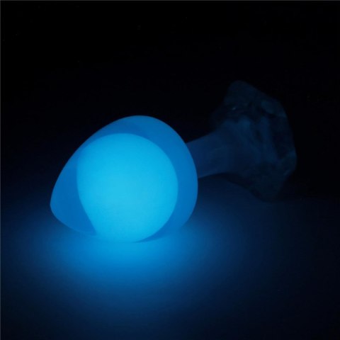 Gemoria Silicone Butt Plug (Glow-In-The-Dark) - blue Lovetoy
