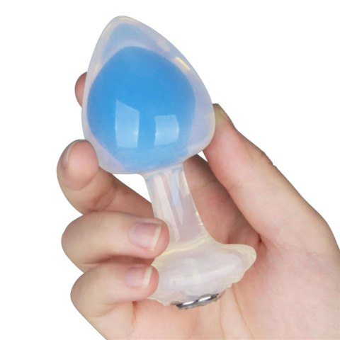 Gemoria Silicone Butt Plug (Glow-In-The-Dark) - blue Lovetoy