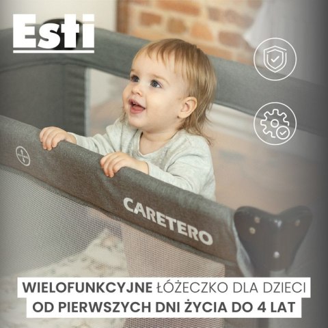ŁÓŻECZKO TURYSTYCZNE ESTI Z OPUSZCZANYM BOKIEM BLACK