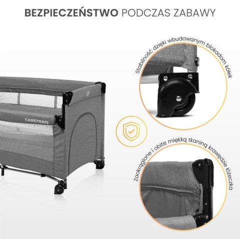 ŁÓŻECZKO TURYSTYCZNE ESTI Z OPUSZCZANYM BOKIEM BLACK