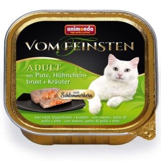 Animonda Cat Vom Feinsten Adult Indyk Z Piersią Kurczaka I Ziołami 100g Animonda