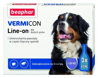 BEAPHAR VERMICON Line-on Pies L Powyżej 30kg 3x4,5ml BEAPHAR