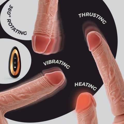 CRUSHIOUS INVIKTUS VIBE 8,5 LIQUID SILICONE VIBRATOR FLESH Crushious