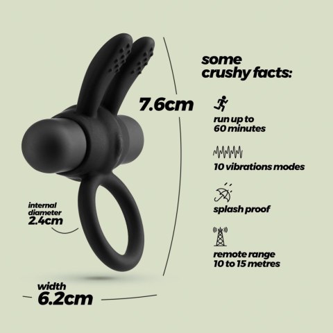 CRUSHIOUS NACHO VIBRATING COCKRING WITH REMOTE CONTROL Crushious