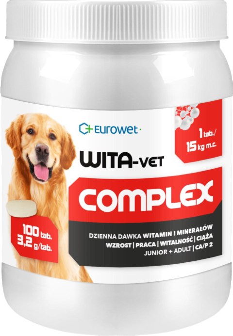 Eurowet Wita-Vet Junior + Adult 100tab Eurowet