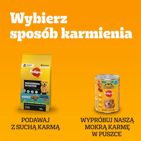 Pedigree Mokra Karma Dla Dorosłych Psów W Galaretce (Z Wołowiną, Z Drobiem) 4x100g Pedigree