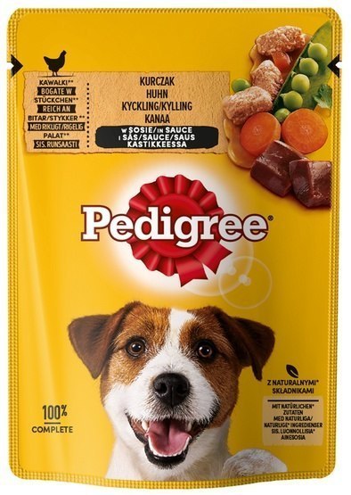 Pedigree Mokra Karma Dla Dorosłych Psów Z Kurczakiem I Warzywami W Sosie 100g Pedigree