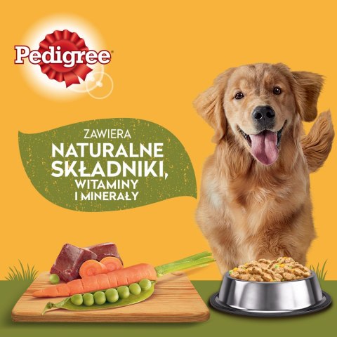 Pedigree Mokra Karma Dla Dorosłych Psów W Sosie Z Kurczakiem, Z Wołowiną, Z Indykiem, Z Jagnięciną 12x100g Pedigree