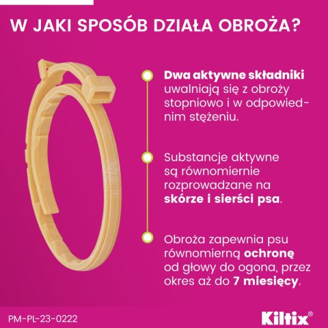 Bayer Kiltix Obroża Na Kleszcze I Pchły Dla Psa 53cm Bayer