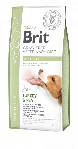 Brit Grain Free Veterinary Diet Dog Diabetes Indyk Z Groszkiem 2kg Brit veterinary