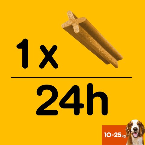 Pedigree DentaStix Przysmak Dentystyczny Dla Psów Od 4 Miesiąca I Wadze 10-25kg 180g Pedigree