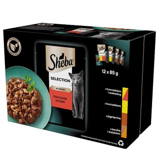 Sheba Saszetka Selection In Sauce Soczyste Smaki 12x85g Sheba